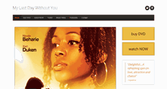 Desktop Screenshot of mylastdaywithoutyou.com